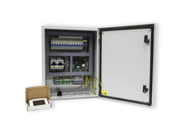Щит управления с выносным пультом DMXGT/2,2кВт/V/Fi/HW/CW/CF/HE.2х16кВт/M-IP65