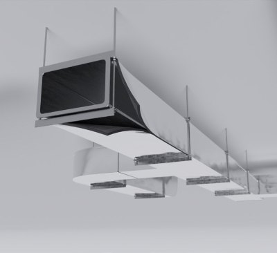 Рулон теплоизоляционный РУ-ФЛЕКС ВЕНТ-СК 10×1000 мм, 20 м